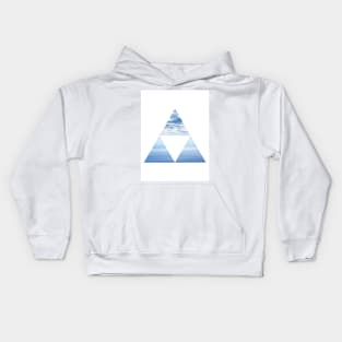 Abstract Geometric Cloud Art Kids Hoodie